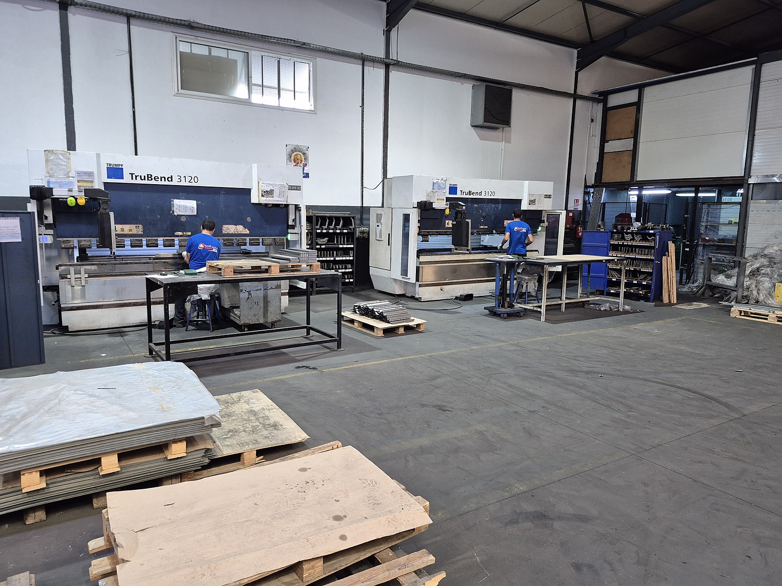 Presses plieuses Trumpf en atelier